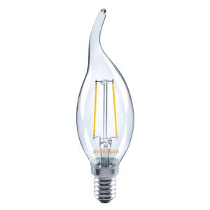 Sylvania LED svíčka E14 ToLEDo 2,5W 827 čirá, větruodolná