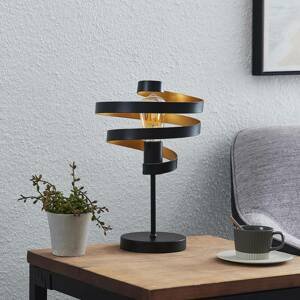 Lindby Lindby Colten stolní lampa, černá, zlatá