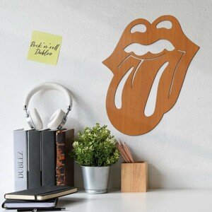 Dřevěný znak na zeď - The Rolling Stones