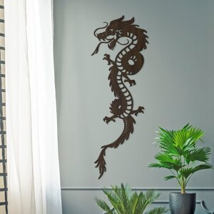 Dřevěný obraz - Čínský drak