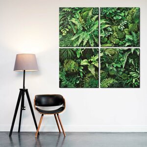 Dřevěný obraz na zeď - Džungle