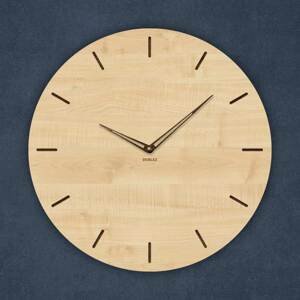 Minimalistické dřevěné hodiny