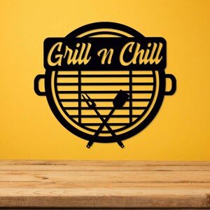 Dřevěná výzdoba do kuchyně - Grill n Chill