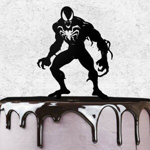 Dřevěná postavička do dortu - Venom
