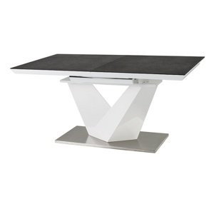 Jídelní stůl OLOROS 3 černá/bílá