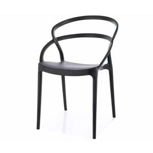 Jídelní židle GLAS černá