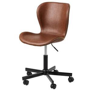 Kancelářská židle BATILDA hnědá/černá