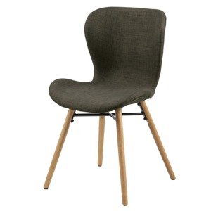 Jídelní židle BATILDA-A1 khaki/dub
