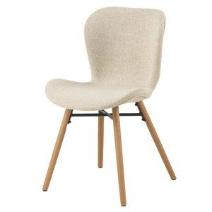 Jídelní židle BATILDA-A1 krémová/dub