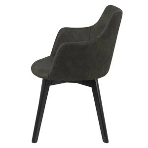 Jídelní židle BELLA zelená/černá