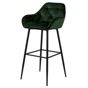 Barová židle BROOKE 2 tmavě zelená