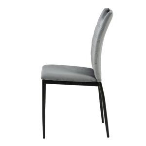 Jídelní židle DIA šedá/černá