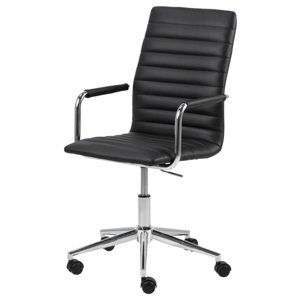 Kancelářská židle WINSLOW černá/stříbrná