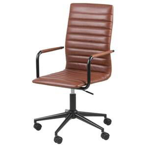 Kancelářská židle WINSLOW hnědá/černá