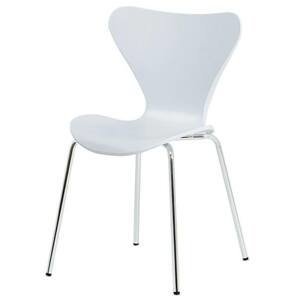 Jídelní židle ALBA bílá/chrom
