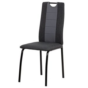 Jídelní židle CAMILLA černá/šedá