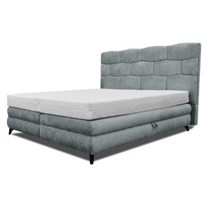 Čalouněná postel PLAVA šedá, 180x200 cm