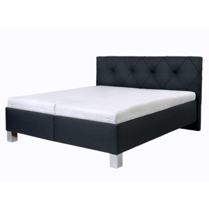 Čalouněná postel AFRODITE černá, 160x200 cm