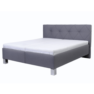 Čalouněná postel AFRODITE šedá, 140x200 cm