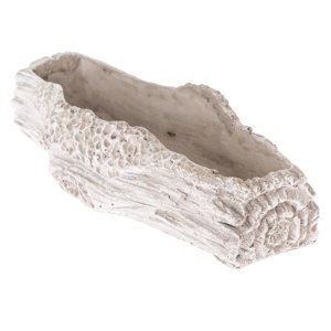 Betonový květináč Bark, 26,5 x 7 x 11 cm