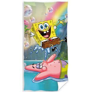 Carbotex Dětská osuška Sponge Bob Vodotrysk, 70 x 140 cm