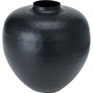 Dekorativní váza Mesi černá, 18 x 19,5 cm, kov