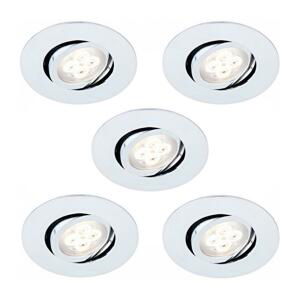 SADA 5x LED Stmívatelné podhledové svítidlo 1xLED/4,5W/230V lesklý chrom