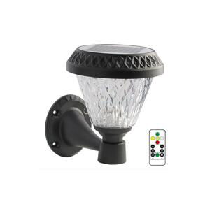 LED Stmívatelná solární nástěnná lampa LED/0,8W/5,5V IP44 + dálkové ovládání