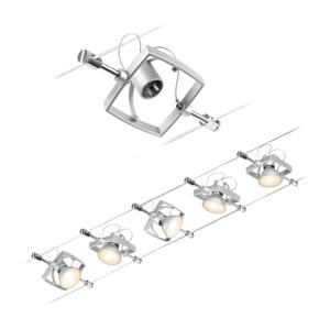 Paulmann Paulmann 94430 - SADA 5xGU5,3/10W Lustr na lanku MAC 230V matný chrom