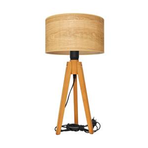 Stolní lampa ALBA 1xE27/60W/230V hnědá/dub