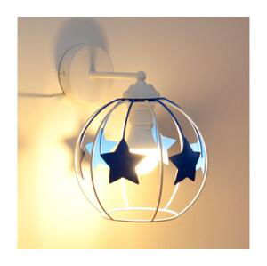 Dětská nástěnná lampa STARS 1xE27/15W/230V modrá/bílá