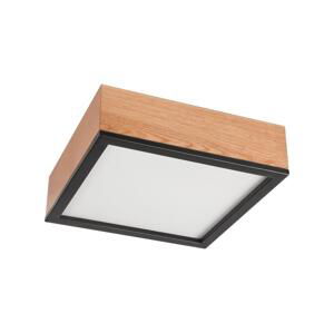 Stropní svítidlo OAK SQUARE 2xE27/15W/230V 31x31 cm dub/černá