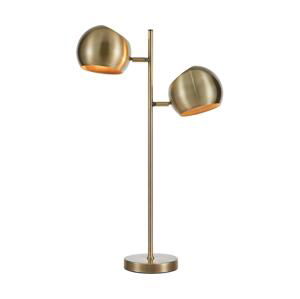 Markslöjd Markslöjd 108692 - Stojací lampa EDGAR 2xE14/40W/230V zlatá