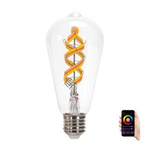 B.V. LED RGBW Žárovka FILAMENT ST64 E27/4,9W/230V 2700-6500K -