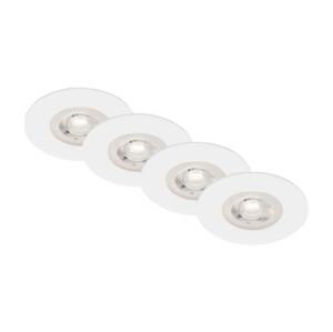 Brilo Brilo - SADA 4x LED Koupelnové podhledové svítidlo LED/4,9W/230V IP44 bílá