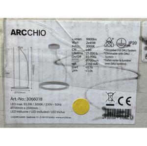 Arcchio Arcchio - LED Lustr na lanku PIETRO 2xLED/45W/230V