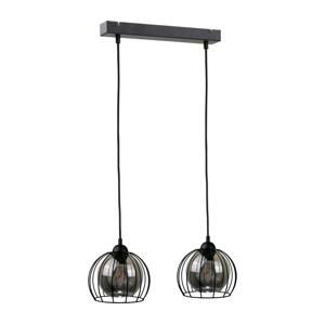 Keter Lighting Lustr na lanku SOLO BLACK 2xE27/60W/230V