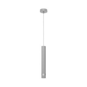 LED Lustr na lanku TUBA 1xGU10/6,5W/230V šedá/matný chrom
