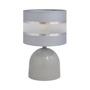 Stolní lampa HELEN 1xE27/60W/230V šedá/stříbrná