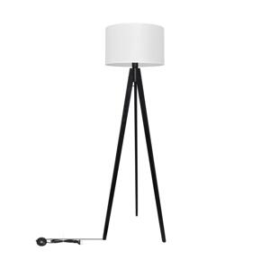 Stojací lampa ALBA 1xE27/60W/230V bílá/borovice