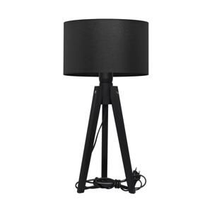 Stolní lampa ALBA 1xE27/60W/230V černá/dub