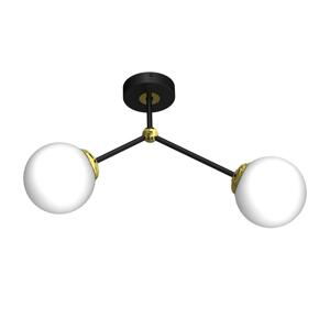 Přisazený lustr JOY 2xE14/40W/230V černá/zlatá