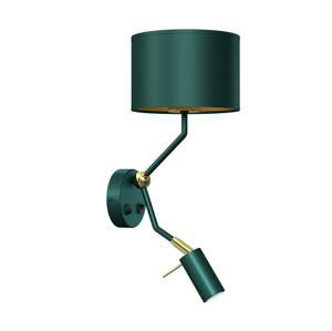 Nástěnná lampa VERDE 1xE27/60W/230V + 1xGU10-MR11/7W zelená