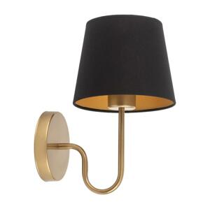 Nástěnná lampa VOLUTTO 1xE27/60W/230V černá/měděná