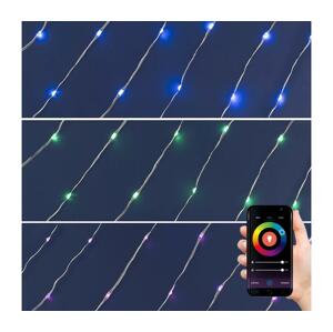 LED RGB Vánoční stmívatelný řetěz 200xLED/29 funkcí 20,4m