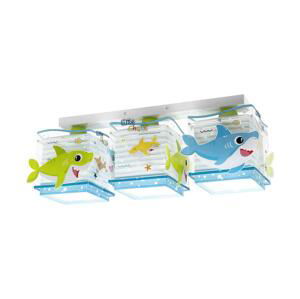 Dalber Dalber 63473 - Dětské stropní svítidlo BABY SHARK 3xE27/60W/230V