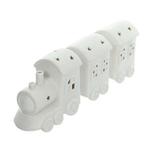 RXL 416 Vánoční dekorace vláček porcelán, 3LED, 3x LR44