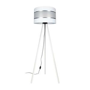 Stojací lampa CORAL 1xE27/60W/230V bílá/chrom