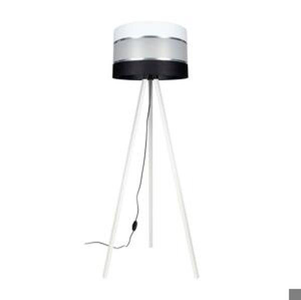 Stojací lampa CORAL 1xE27/60W/230V bílá/černá/chrom