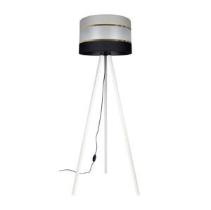 Stojací lampa CORAL 1xE27/60W/230V bílá/černá/šedá/zlatá